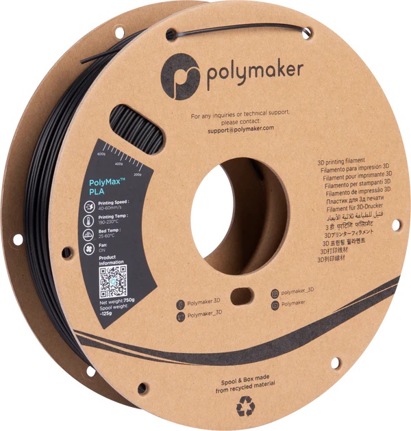 Polymaker-PolyMax™ PLA - Black